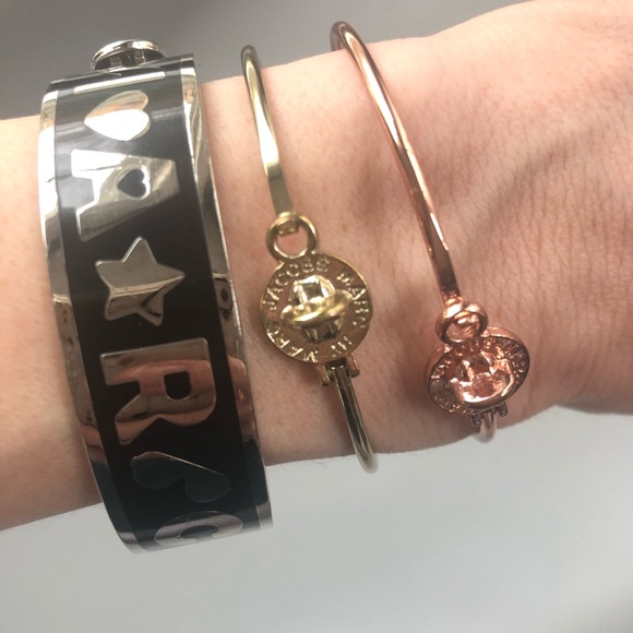 Marc Jacobs logo bangles bracelets